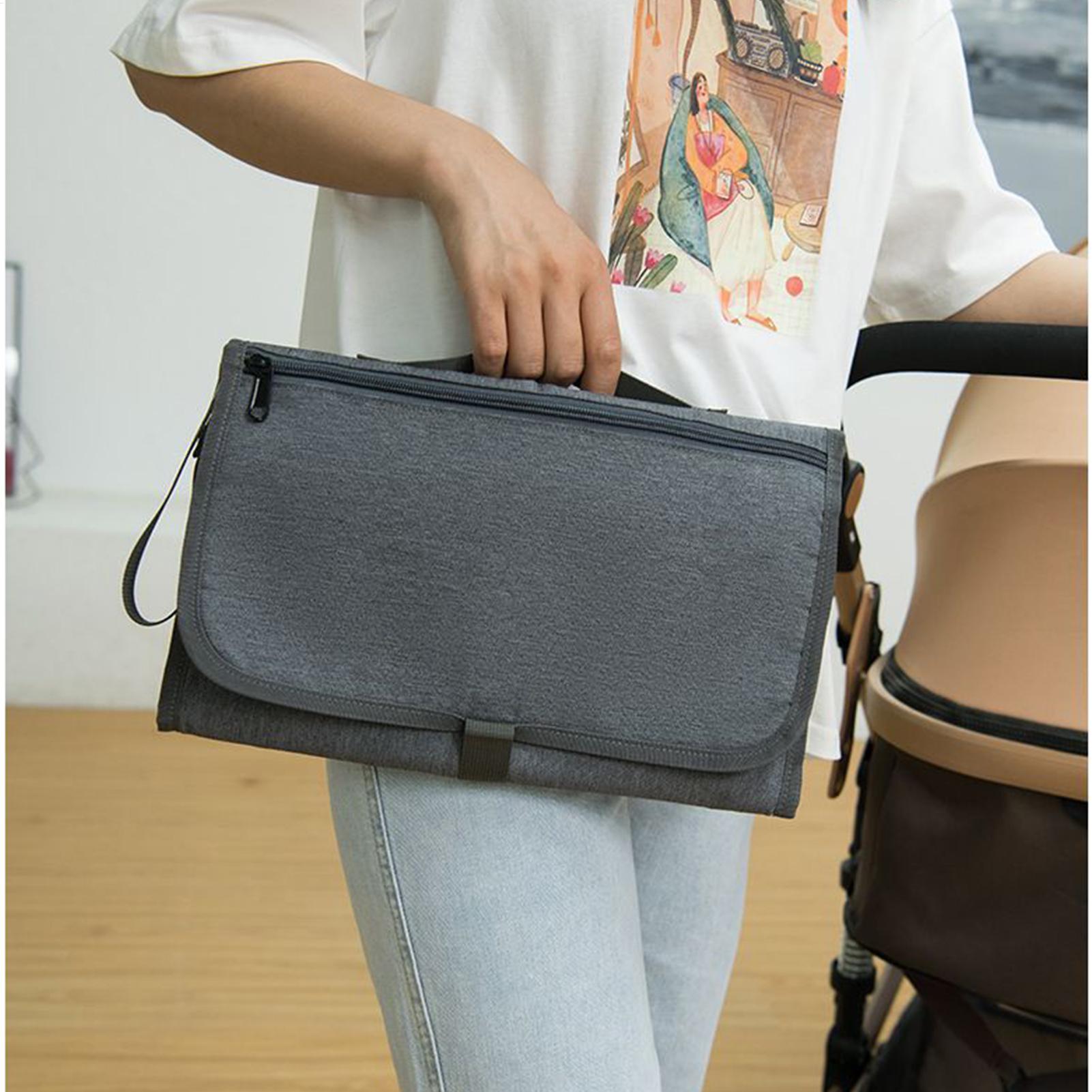 Backpack Diaper Bag - กระเป๋าใส่ผ้าอ้อมเด็กขนาดใหญ่ กันน้ำ พร้อมแผ่นรองเปลี่ยนผ้าอ้อม สำหรับใช้ในชีวิตประจำวัน ท่องเที่ยวชายหาด ทริปสั้นๆ