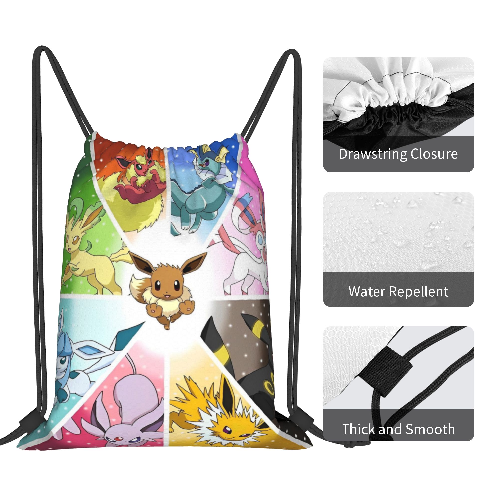 กระเป๋าเป้สะพายหลังลายโปเกมอน  - Drawstring Gym Bag บทวิจารณ์และราคา