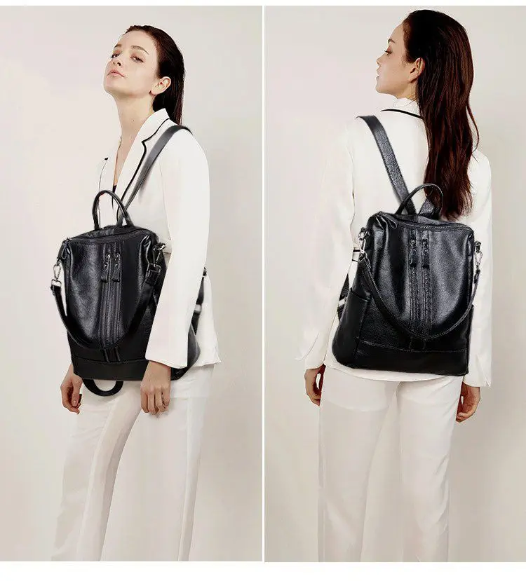 กระเป๋าเป้สะพายหลังหนังนิ่มสำห - Mini Backpack Purse บทวิจารณ์และราคา