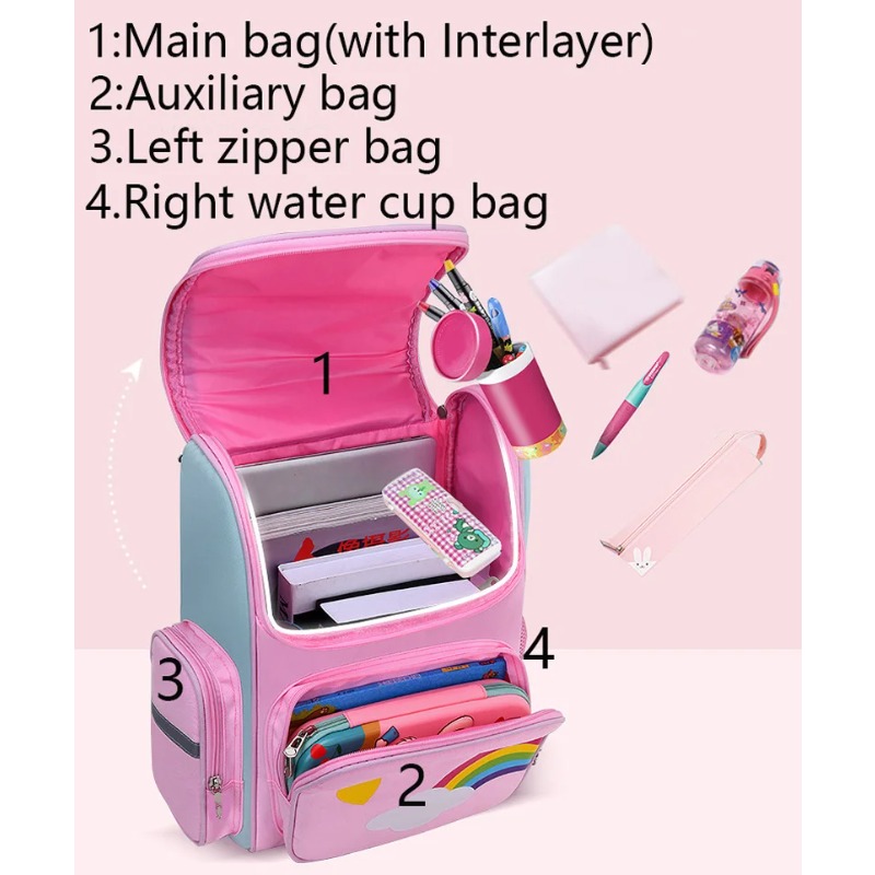 กระเป๋าเป้เด็กสำหรับเด็กผู้หญิ - School Backpack Teen บทวิจารณ์และราคา